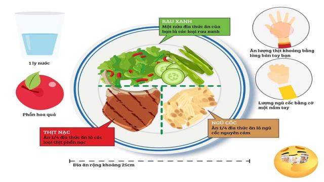 Nguyên tắc cái đĩa và cách ăn uống khoa học