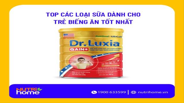 Sữa bột cho trẻ biếng ăn Dr.Luxia Gain+